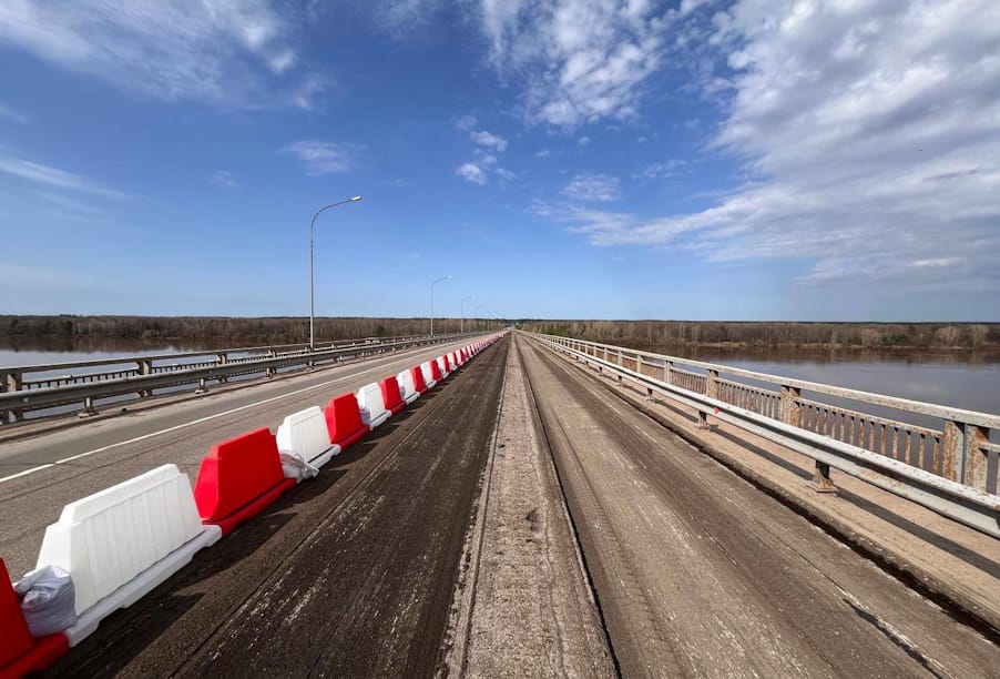 В Кировской области начался ремонт моста через Вятку