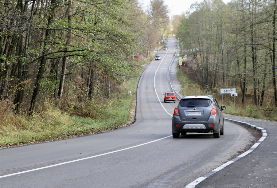 Свыше 21 км автодороги Серпухов – Данки – Турово отремонтировали в Подмосковье