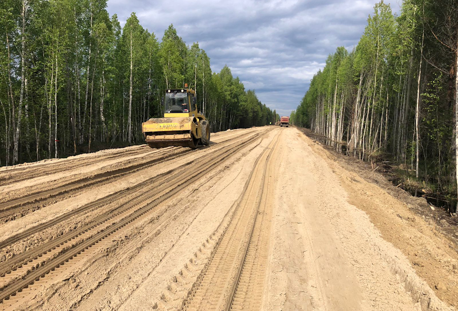 В Ханты-Мансийском автономном округе капитально ремонтируют трассу Урай – Шаим