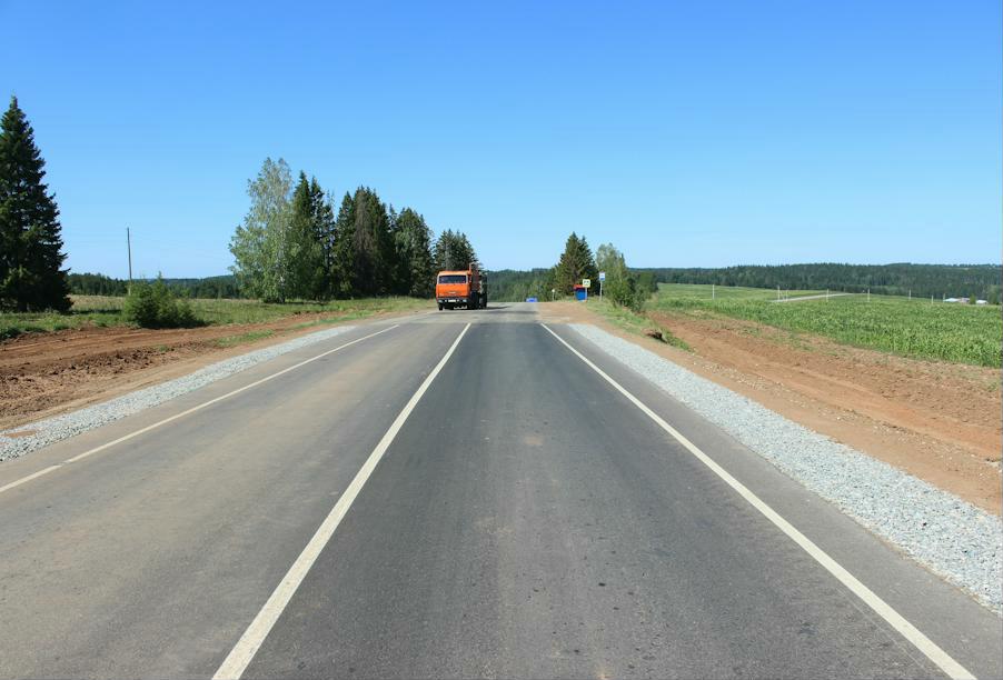 В Удмуртской Республике завершена реконструкция автодороги Якшур-Бодья – Шаркан