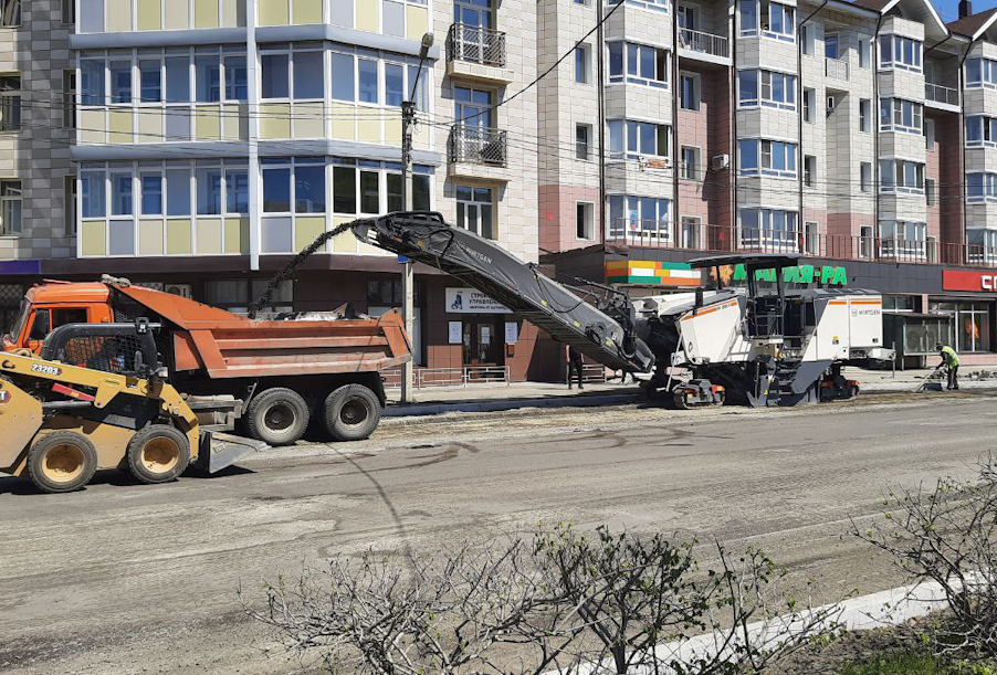 В столице Республики Алтай идут активные дорожные работы  по нацпроекту