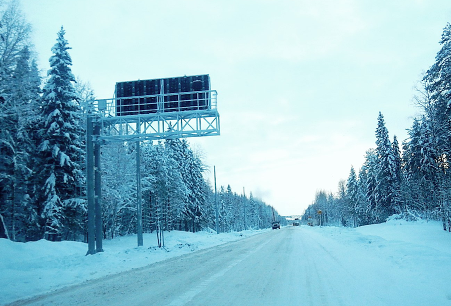 В Верхнетоемском районе Архангельской области установлен автоматический пункт весогабаритного контроля