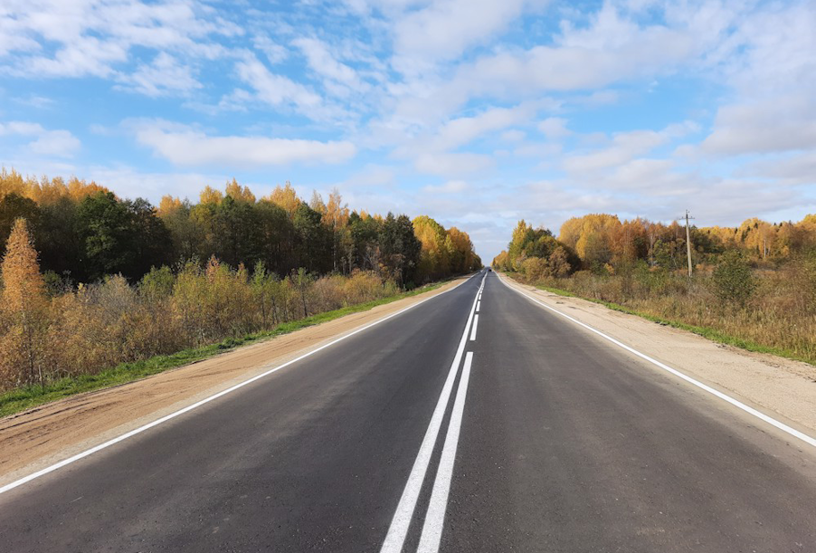 В Костромской области приняты в эксплуатацию 19,5 км дороги Пыщуг – Павино – Вохма – Боговарово