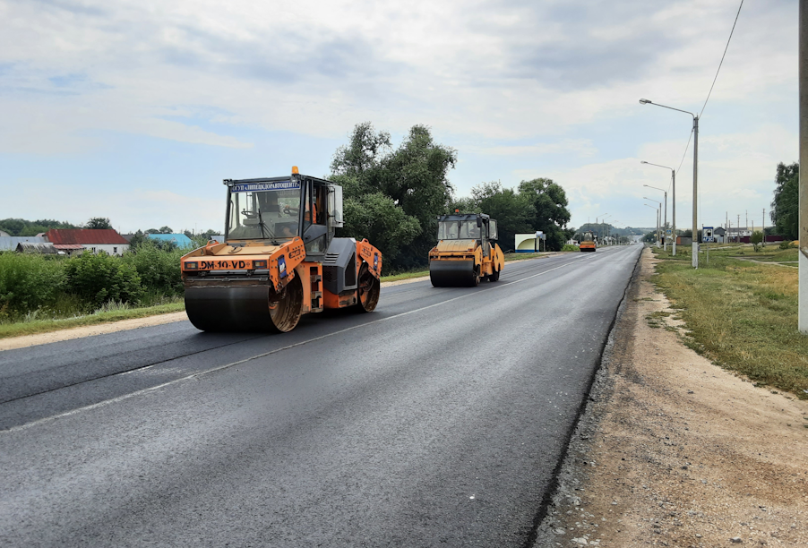 В Липецкой области отремонтируют еще 9 км трассы Липецк – Доброе - Чаплыгин