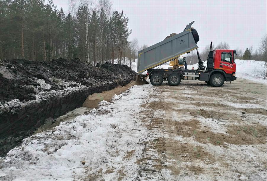 В Архангельской области начали капитально ремонтировать очередной участок трассы Усть-Вага – Ядриха