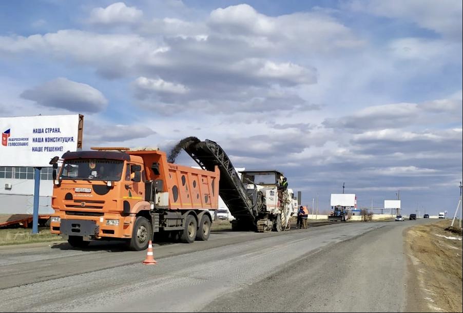 В Оренбуржье начались работы на региональных трассах