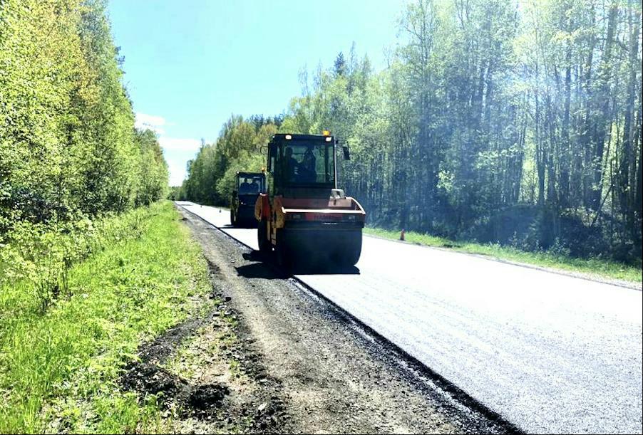 В Карелии дорожники обновляют автотрассу Петрозаводск – Суоярви