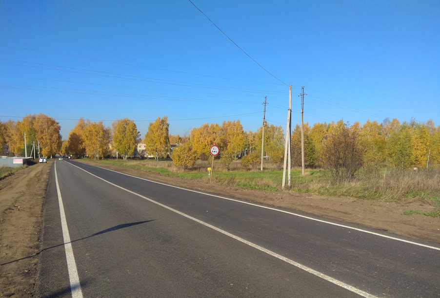 В Костромской области по нацпроекту отремонтирован подъезд к поселку Шувалово