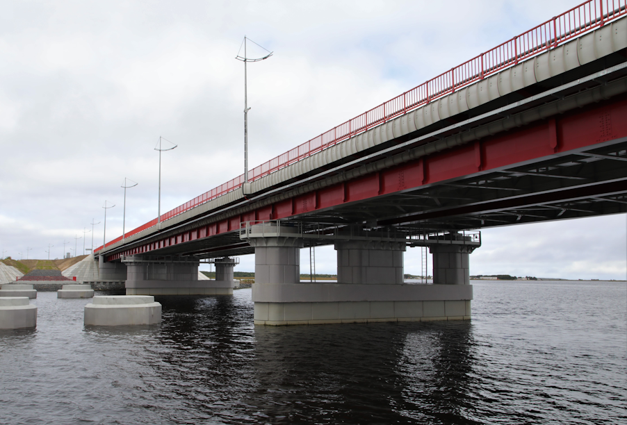 В Северодвинске после реконструкции открыт мостовой переход через Никольское устье Северной Двины
