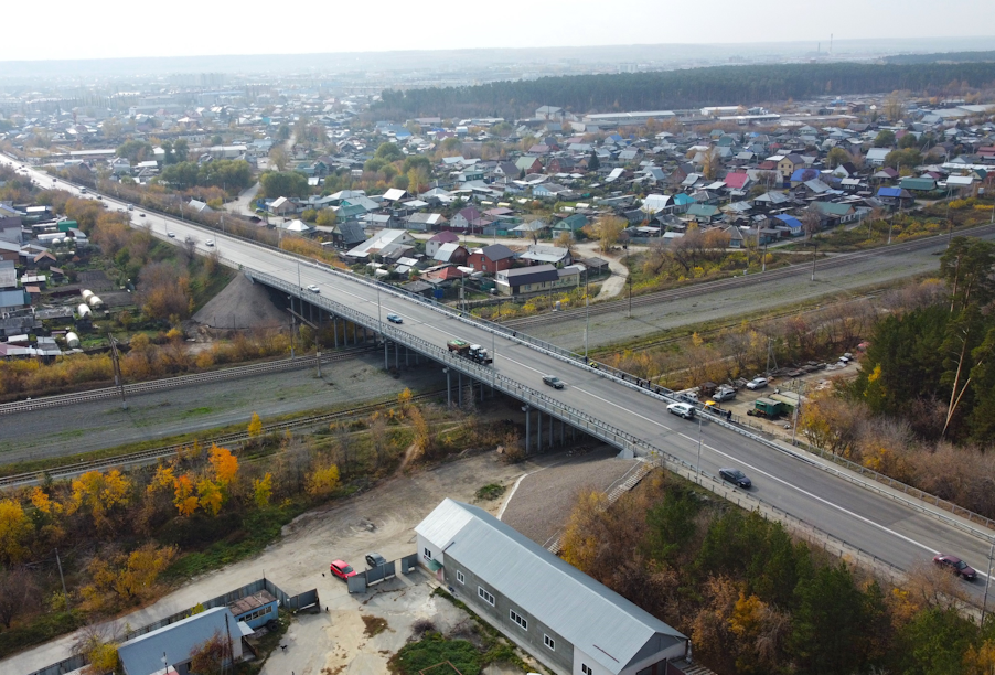 Курганская область: в Шадринске запустили движение по путепроводу через Транссиб
