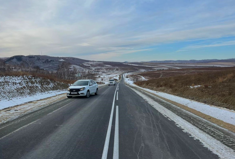 В Забайкальском крае обновили дорогу к поселку Карымское