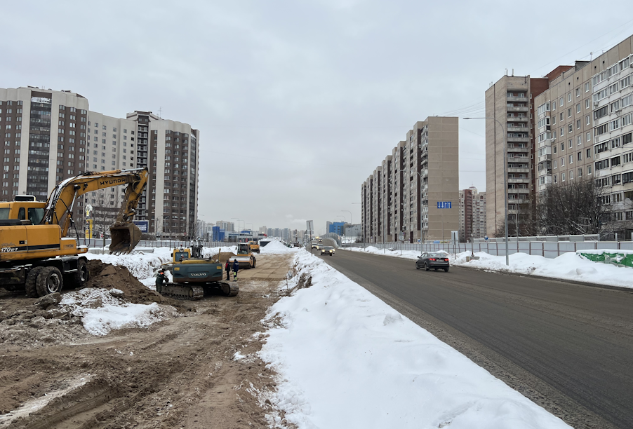 В Санкт-Петербурге благодаря нацпроекту завершили первый этап строительства Московско-Дунайской развязки