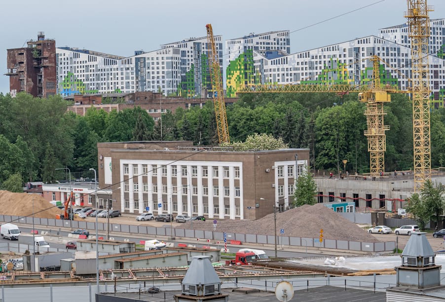 В Санкт-Петербурге строительство Московско-Дунайской развязки выполнено на 70%