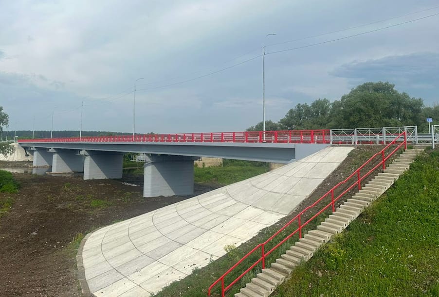 Курганская область: в Катайске завершен ремонт моста через реку Исеть