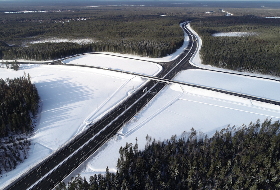 Почти наполовину завершена реконструкция 20-километрового участка «Скандинавии» в Ленобласти 